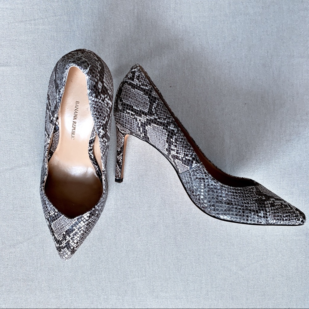 Snakeskin Banana Republic Heels